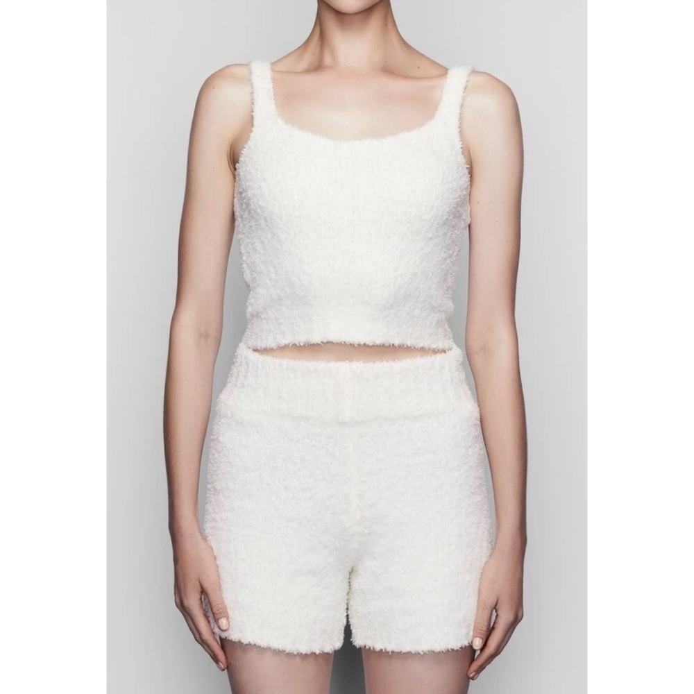 SKIMS Cream Boucle Cozy Tank Top